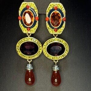 Heidi Daus "Vibrance & Elegance" Dangling Earrings